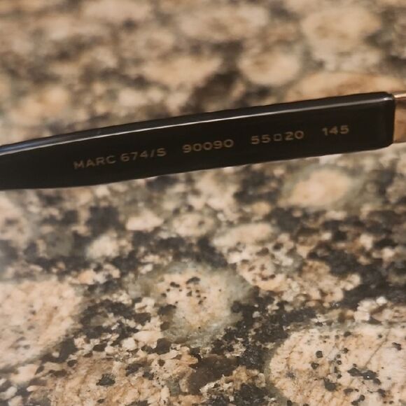 Marc Jacobs Transparent Frame Sunglasses with Dark Lenses